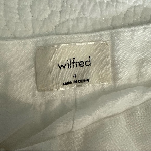 Wilfred 100% Organic Linen White Mini Skirt size 4 - Picture 5 of 9